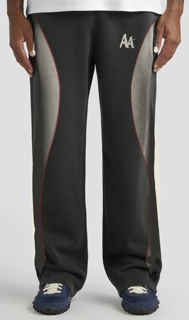 Curve Open-Hem Pants, front design preview